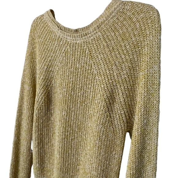 Free People Electric City Cotton Linen Blend Knit Pullover Sweater S Slouchy - Picture 9 of 15